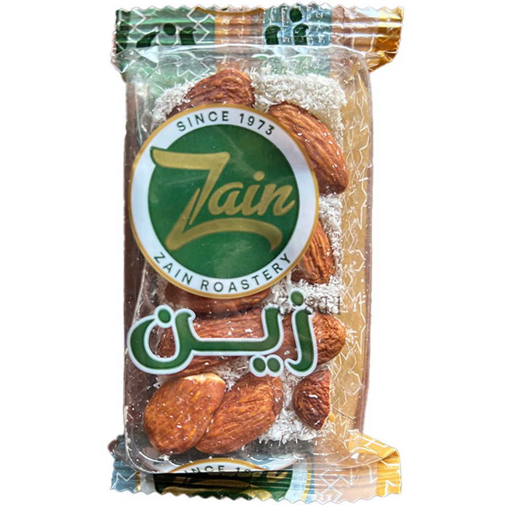 Zain Malban with almonds