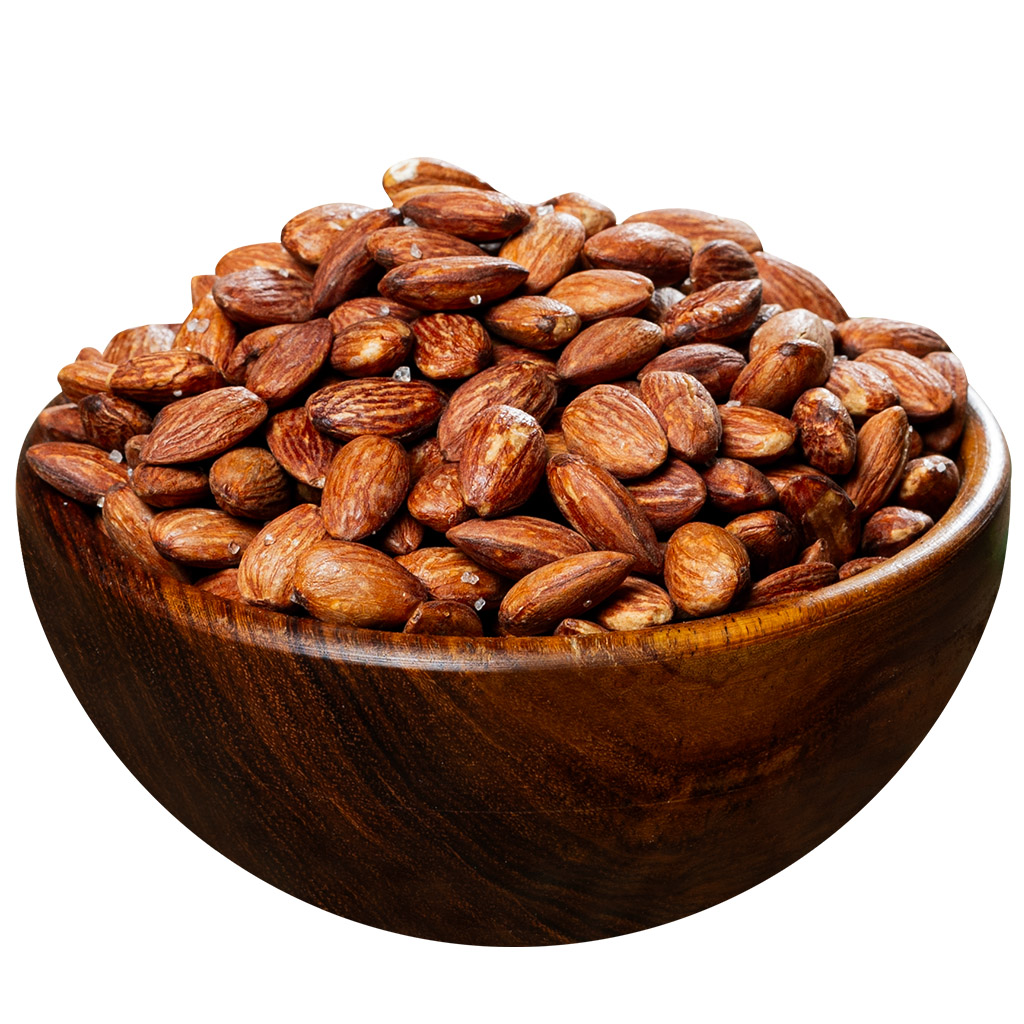 Extra roasted peeled almonds without salt